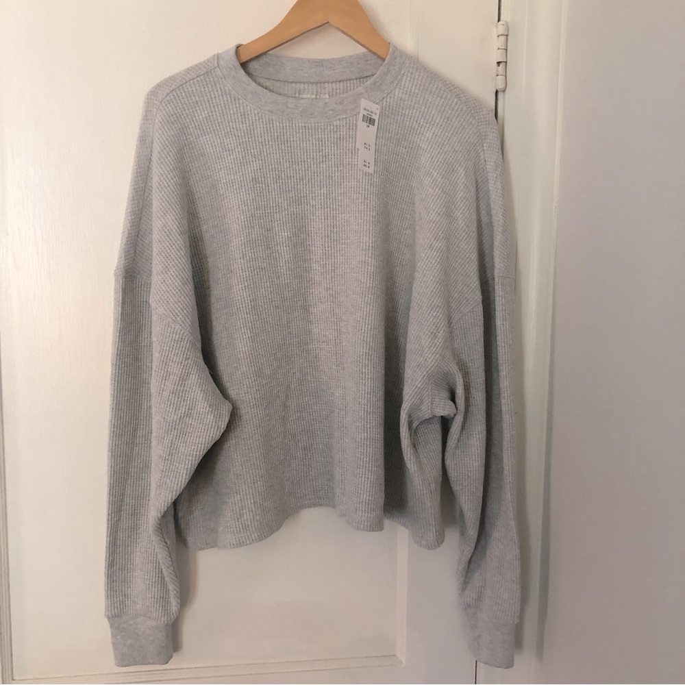 Abercrombie & Fitch Waffle Knit Oversized Long Sleeve Size Small/Medium